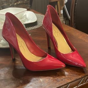 Red Jessica Simpson Heels size 6